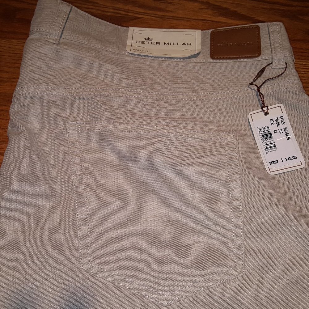 Peter Millar Men's 5-Pocket Canvas Pants 42 x34